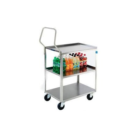 Lakeside Lakeside Handler Steel Utility Cart w/3 Shelves, 500 lb. Capacity, 27-5/8inL x 17-3/4inW x 44inH 4411